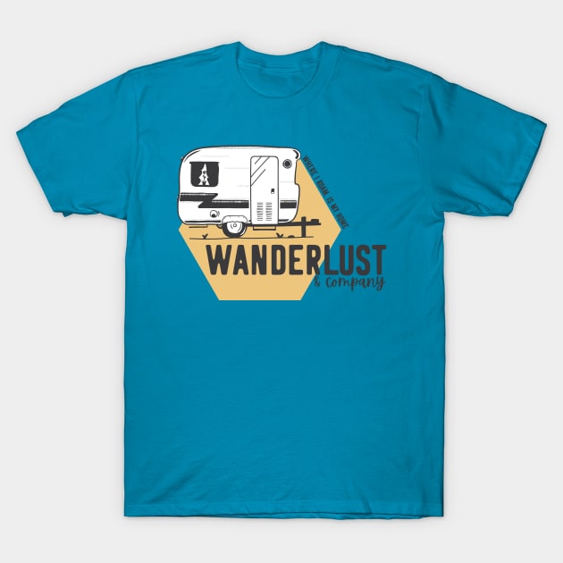 Wanderlust & Company T-Shirt by Camp Happy Hour